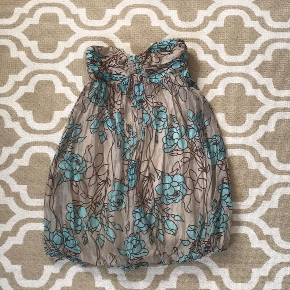 women’s size 2 bubble bottom strapless dress